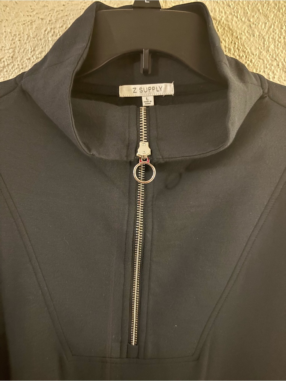 Z Supply Half Zip Fleece Sweatshirt Women's L - Picture 4 of 9